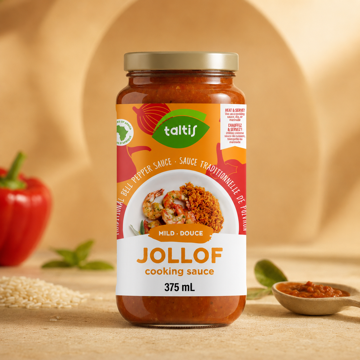 Jollof Cooking Sauce - Mild/Douce (375ml)