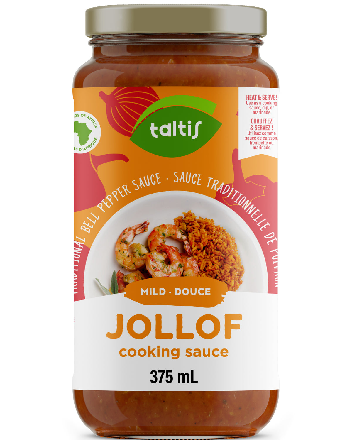 Jollof Cooking Sauce - Mild/Douce (375ml)
