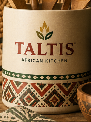 African Kitchen Utensil Crock