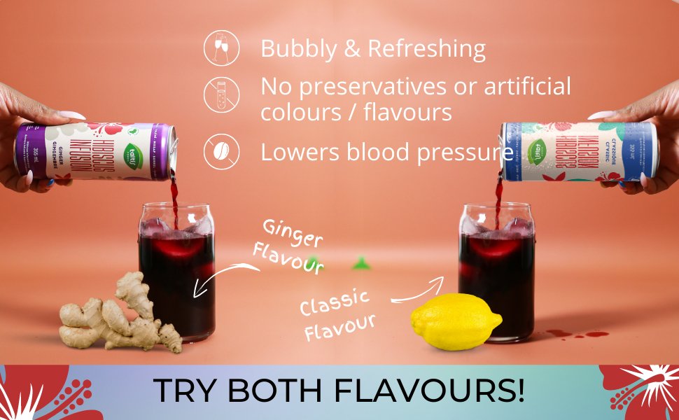 Hibiscus Ginger Carbonated Drink (Sold out)