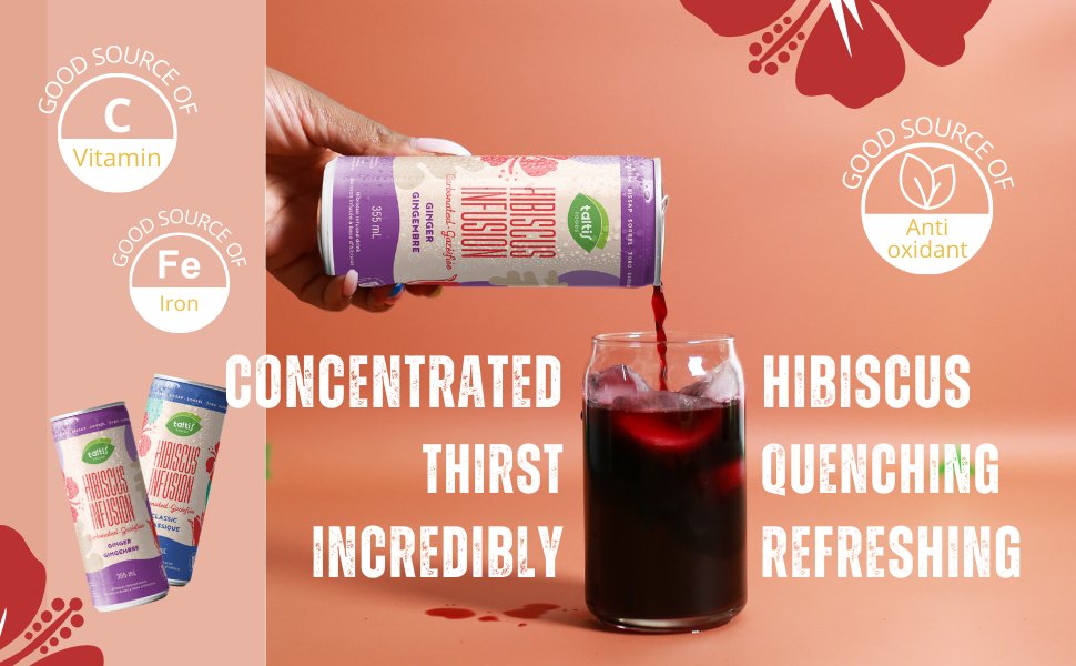 Hibiscus Ginger Carbonated Drink (Sold out)