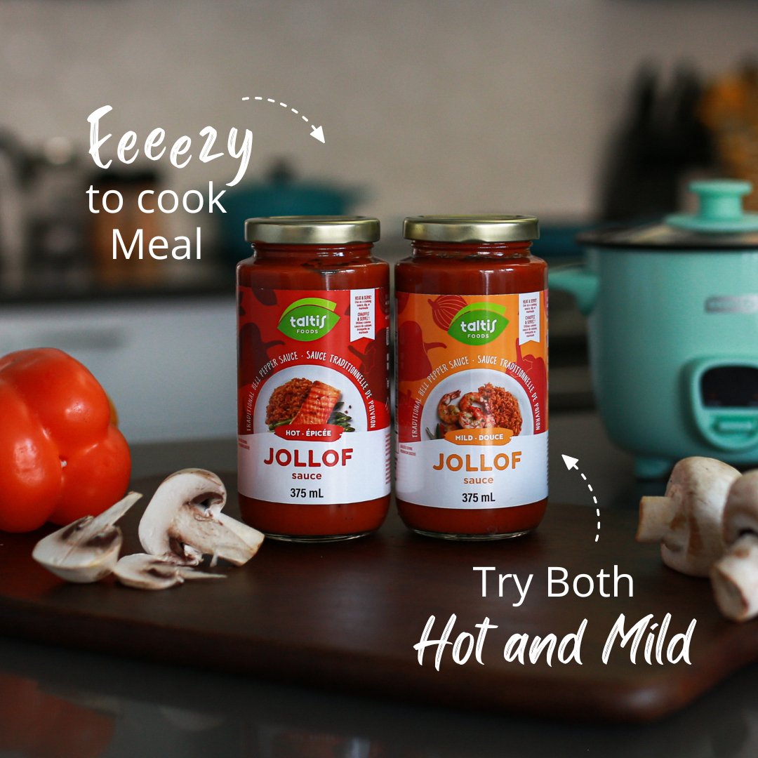 Jollof Cooking Sauce - Hot/Epicée (375ml)